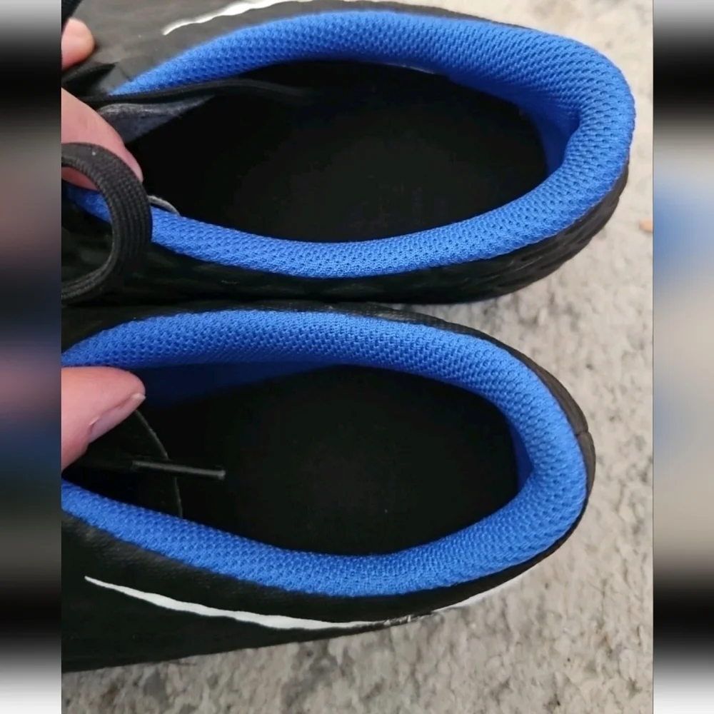 Nike Mens Black And Blue HypervenomX Phade Indoor Soccer Cleats New 11IC 6.5